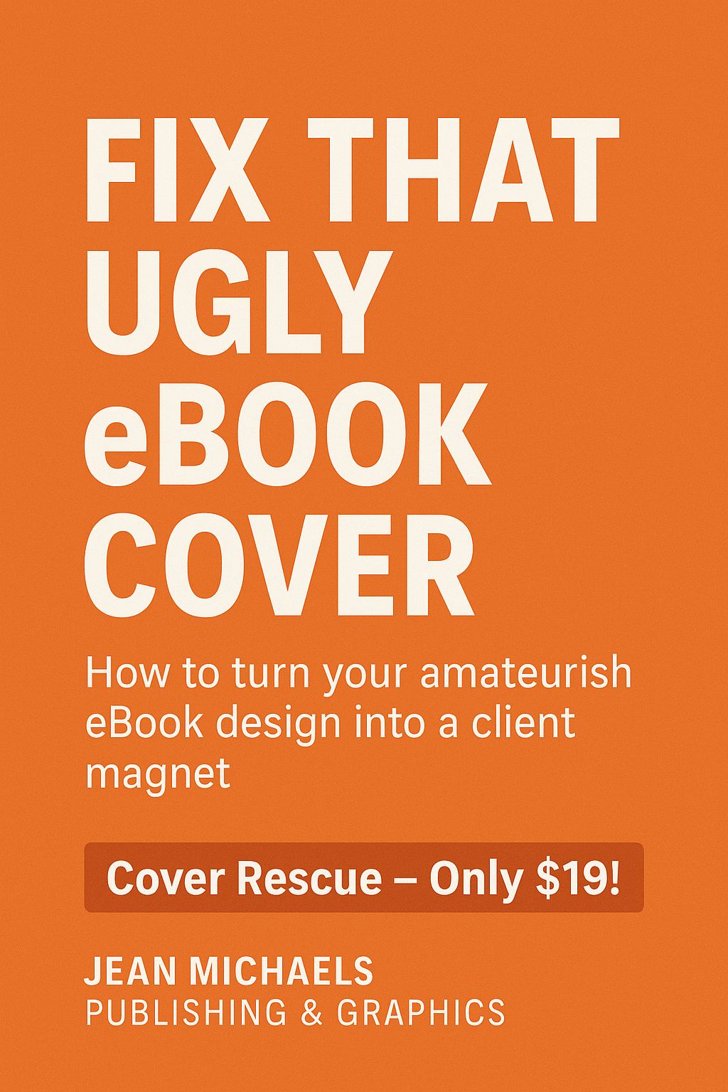 Fix That Ugly eBook Cover